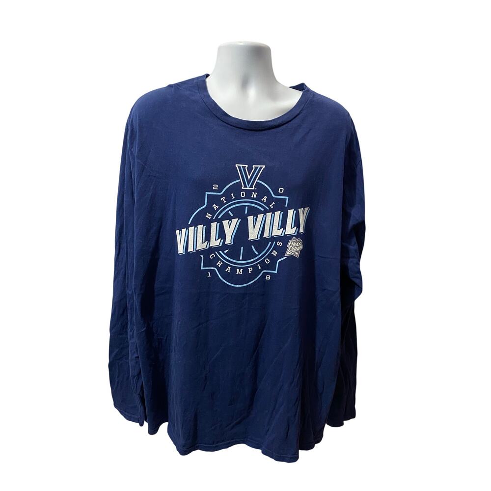 2018 VILLANOVA National Champions Long Sleeve Shirt Blue 3XL